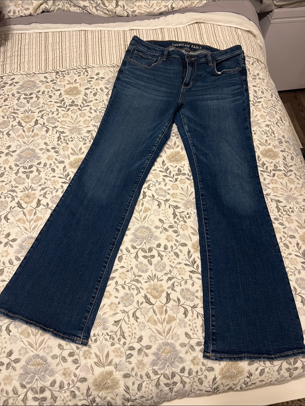 American Eagle Outfitters Dark Blue Flare Jeans